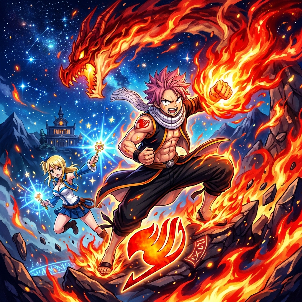 Illustration magique Fairy Tail